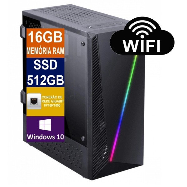 Pc Computador Cpu I5 6500 / Ssd 512Gb M2 / 16Gb Memória Ddr4