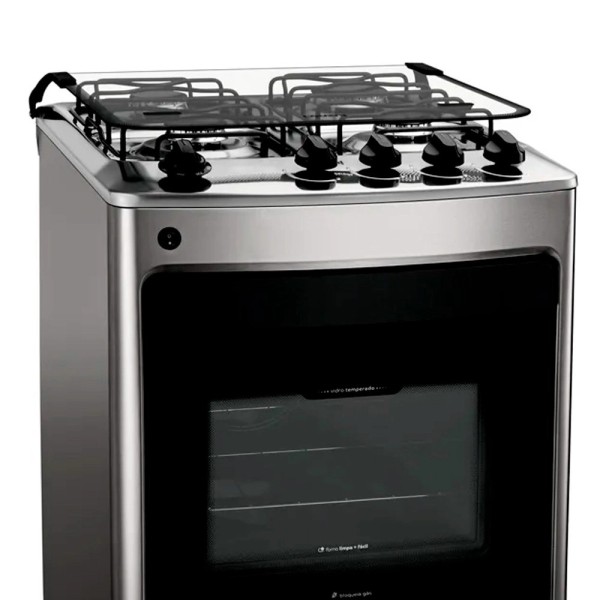 Fogão de Piso 4 Bocas à Gás Consul CFO4NAR com Acendimento Automático Inox Bivolt