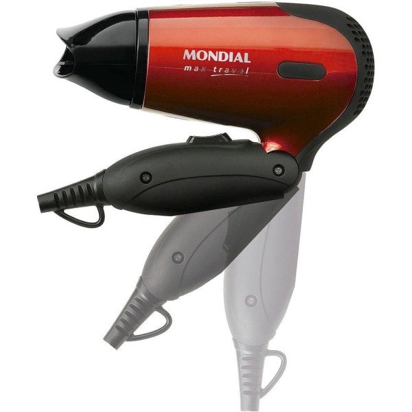 Secador de Cabelos Mondial Black Rose Line SC-37 com 2 Velocidades e 3 Temperaturas 2000W