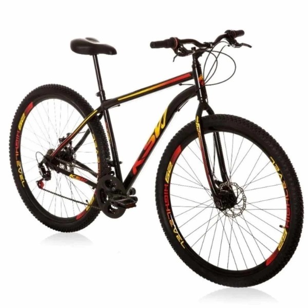Bicicleta Aro 29 Aço Carbono Ksvj Freios A Disco 21 marchas
